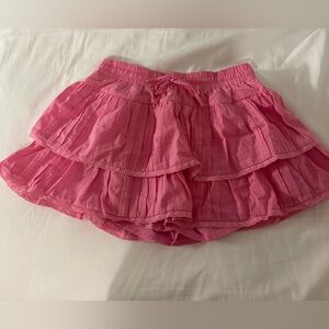 Day and Moon - Pink Mini Skirt (with built in shorts liner) Size M